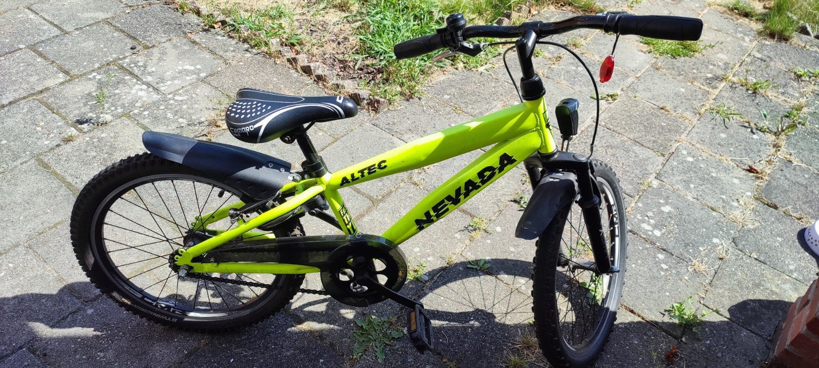 Altec Nevada kinderfiets 20 inch - Neon Groen, 20 inch of meer, Gebruikt, Velgrem, Ophalen of Verzenden