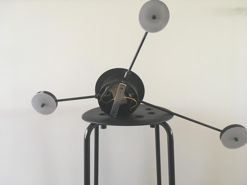 Drie-arms wand- of ganglamp - Modern design zwart, Ophalen, Zo goed als nieuw, Metaal, Modern