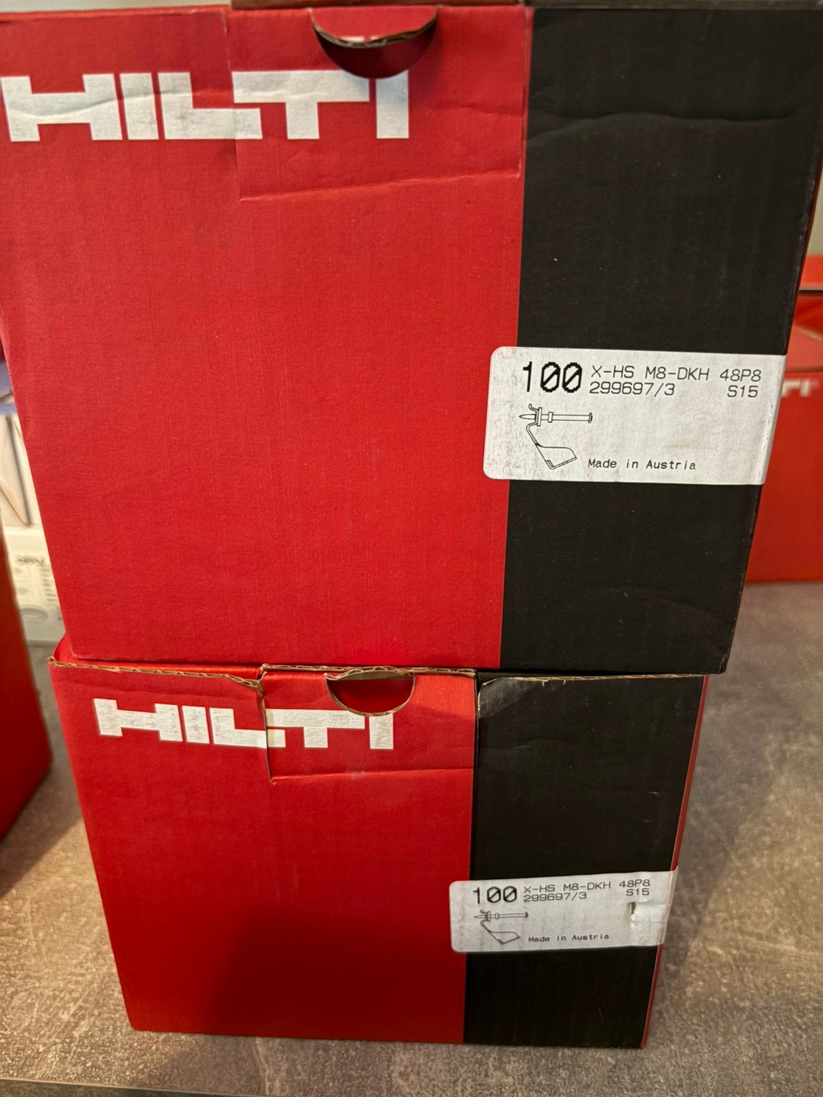 Hilti X-HS M8-DKH48 P8 S15 plafondhangers Nieuw 2x 100 stuks, Ophalen of Verzenden, Zo goed als nieuw