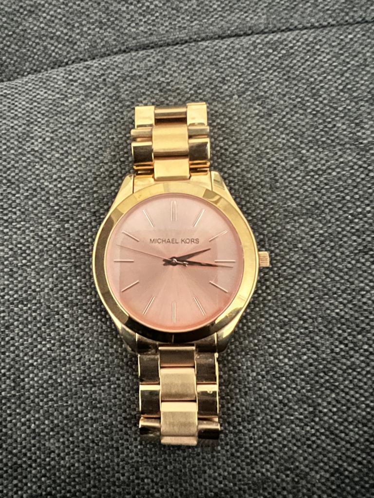 Michael Kors horloge - Zo goed als nieuw, Overige merken, Staal, Polshorloge, Ophalen of Verzenden