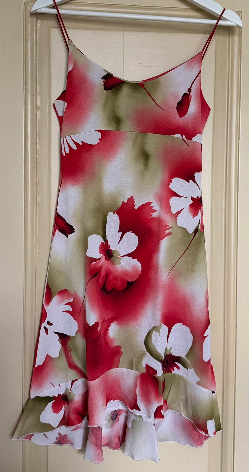 Orsay zomerjurk met bloemenprint - rood, wit, groen (Maat S), Maat 38/40 (M), Ophalen of Verzenden, Zo goed als nieuw, Boven de knie