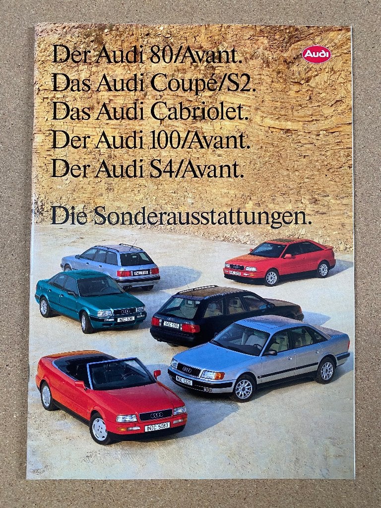 Audi Sonderausstattungen 1993 Duits, Verzenden, Gelezen, Audi