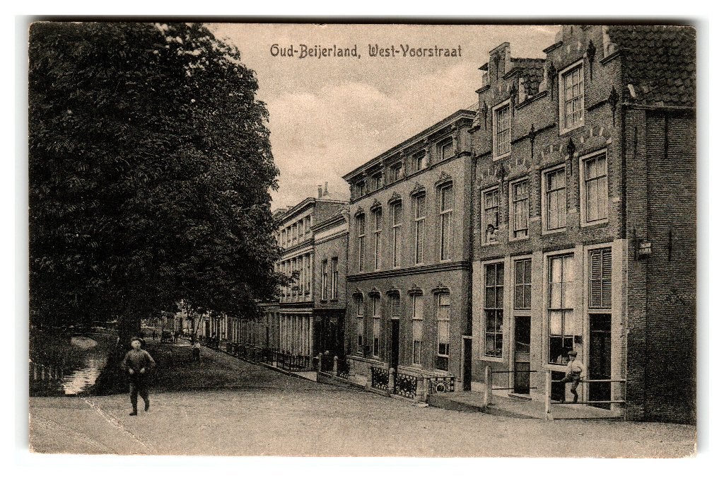 Oud-Beijerland, West-Voorstraat, Verzenden, Voor 1920, Gelopen, Zuid-Holland