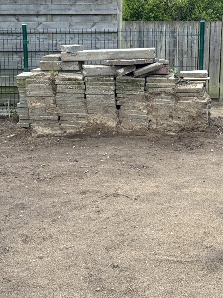 Stapel stoeptegels 30x30 en halve 15x30, Ophalen, Gebruikt, 5 tot 10 m², Beton