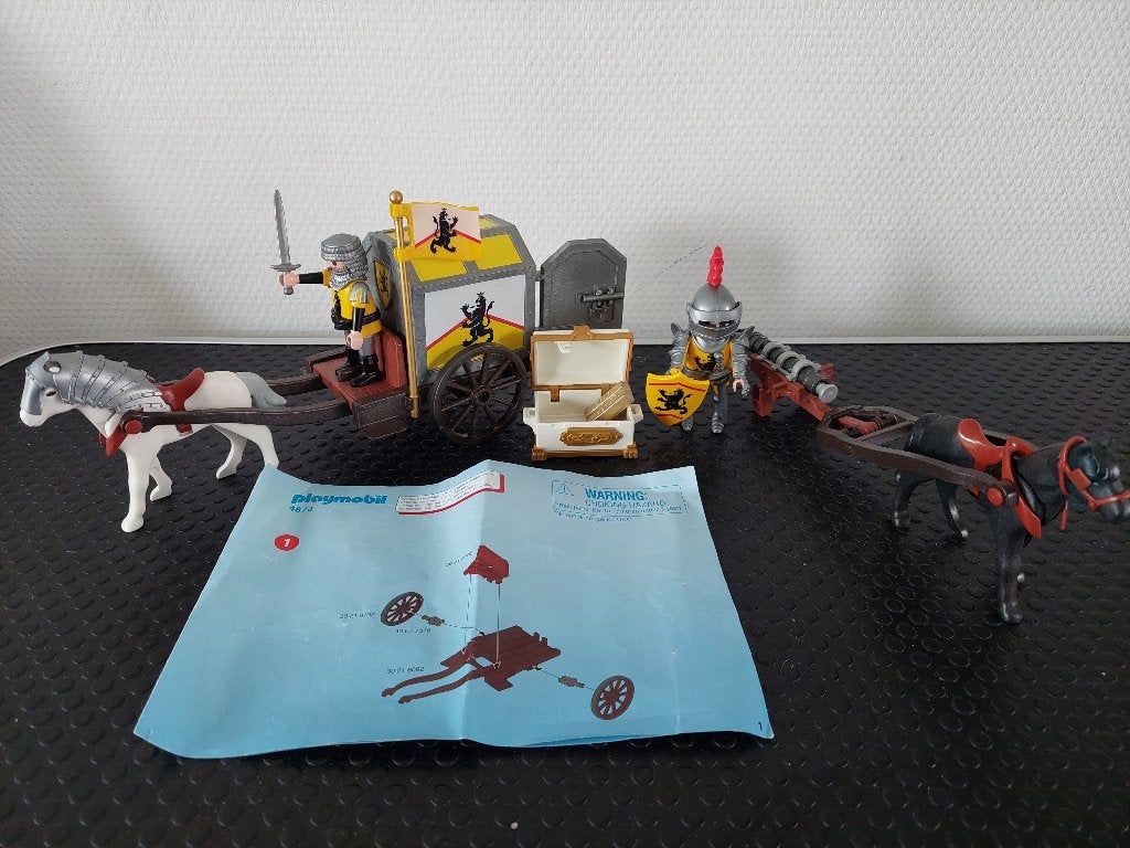Playmobil 4874 – Leeuwenridder met goudtransport, Ophalen of Verzenden, Gebruikt, Complete set