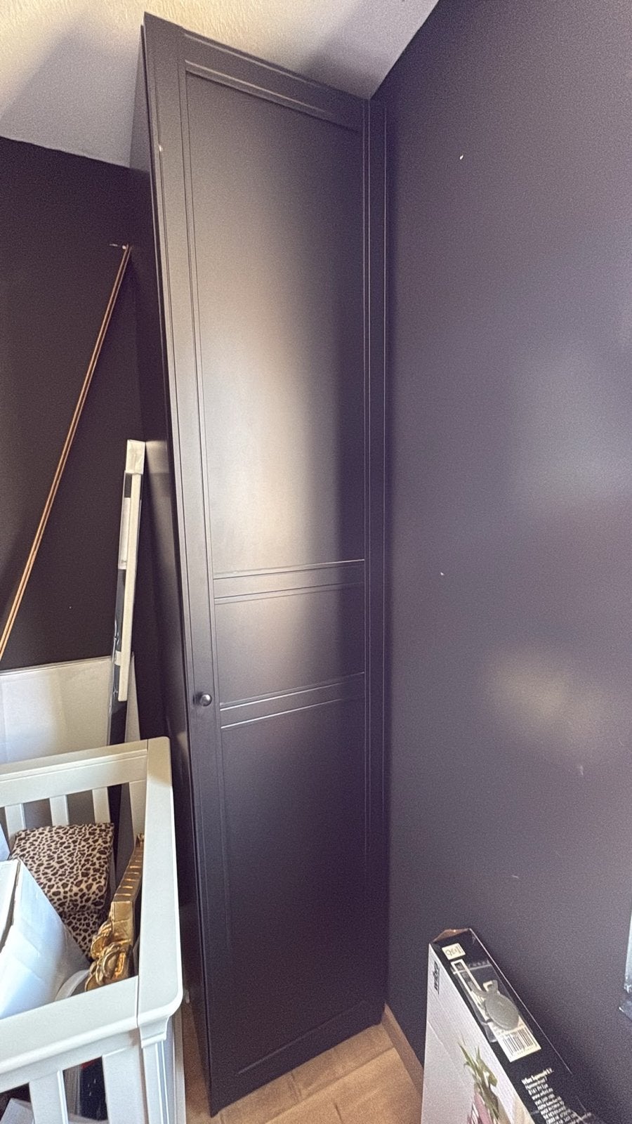 Prachtige ikea pax kast zwart, Ophalen, Gebruikt, 50 tot 75 cm, 200 cm of meer