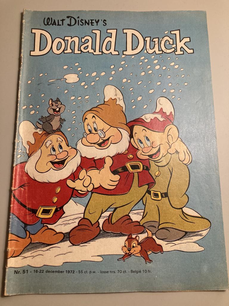 Donald Duck 1972 nummer 51, Eén stripboek, Verzenden, Gelezen