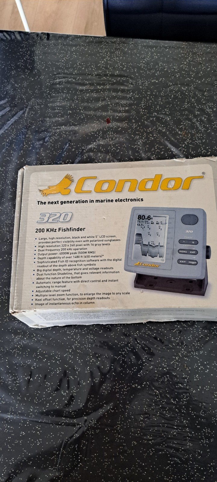 Condor 320 200 KHz Fishfinder - Nieuw in doos, Ophalen of Verzenden, Nieuw, Kaartplotter of Fish Finder