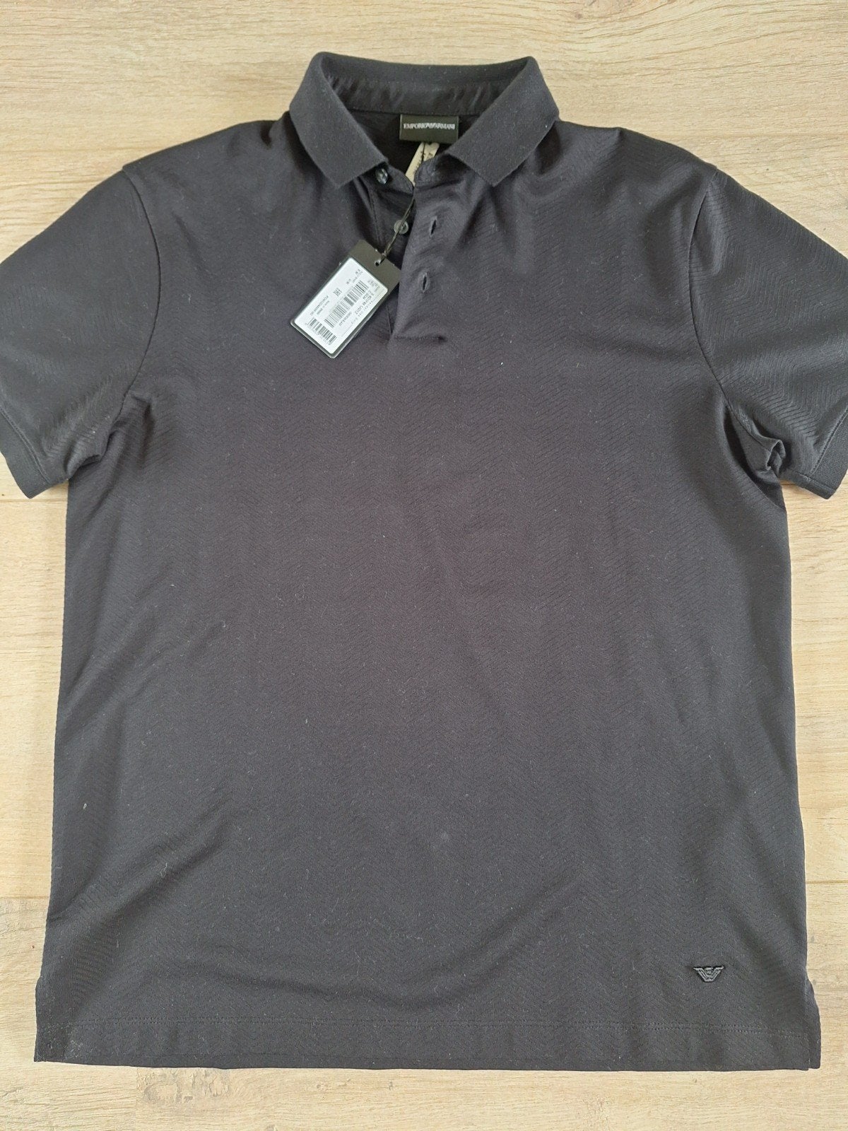 Nieuwe Polo Emporio Armani Maat M, Emporio Armani, Maat 48/50 (M), Zwart, Nieuw