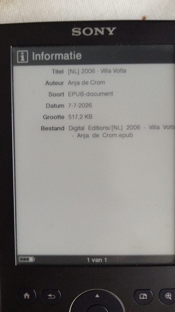 Sony Reader PRS-300 E-reader - Zwart, Computers en Software, E-readers, Gebruikt, Verzenden, 7 inch, Sony