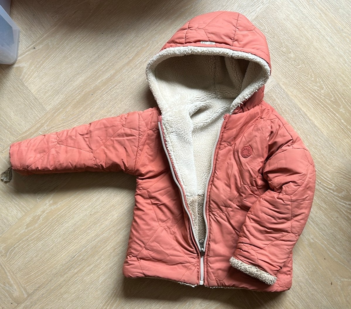 Tumble ‘n dry reversible winterjas 98/104, Ophalen of Verzenden, Gebruikt, Meisje, Jas