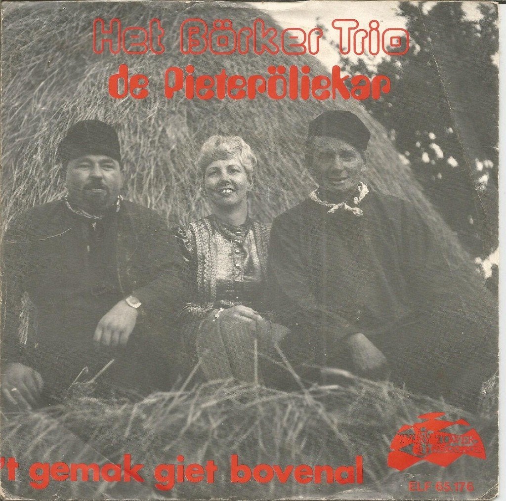 Het Börker Trio – De Pieteröliekar (1979), Fotohoes, 7 inch, Ophalen of Verzenden, Streekmuziek