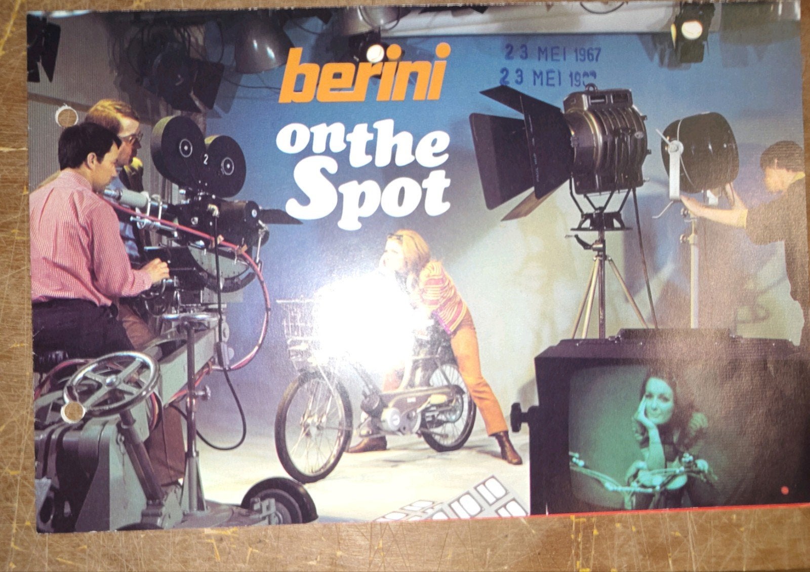 Berini folder 'on the spot'. 1967, Ophalen of Verzenden, Gebruikt