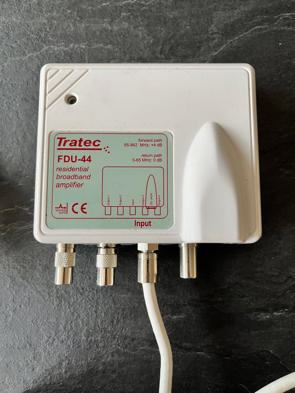 Tratec FDU-44 breedbandversterker coax, Ophalen, Gebruikt, Minder dan 2 meter, Coaxiale kabel