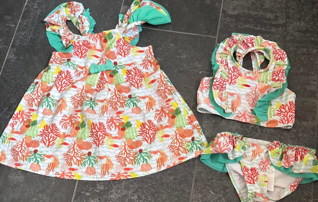 Tutto piccolo bikini met jurkje maat 116, Overige typen, Meisje, Pr, Ophalen of Verzenden