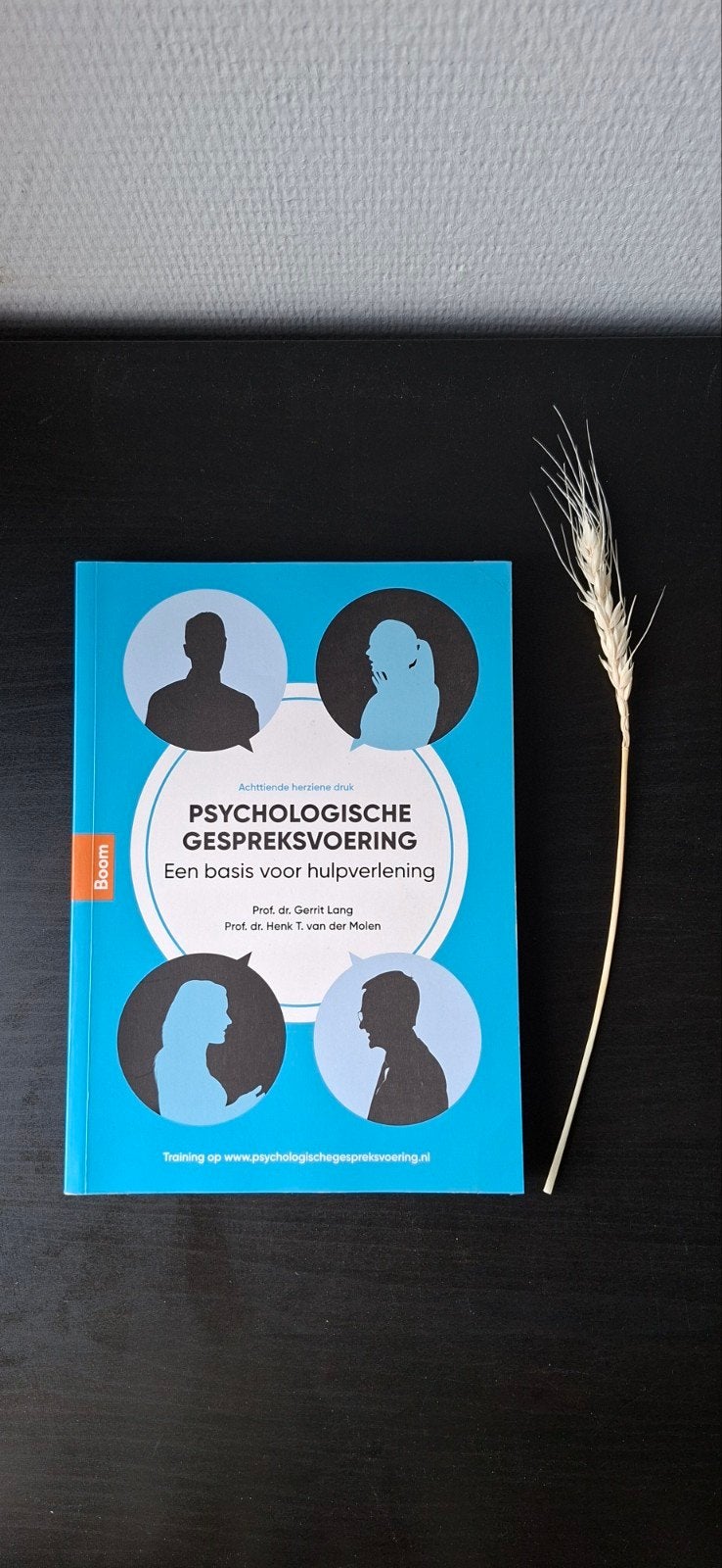 Psychologische Gespreksvoering - 18e druk, Boeken, Ophalen of Verzenden, Zo goed als nieuw, HBO, Prof. dr. Gerrit Long, Prof. dr. Henk T. van der Molen