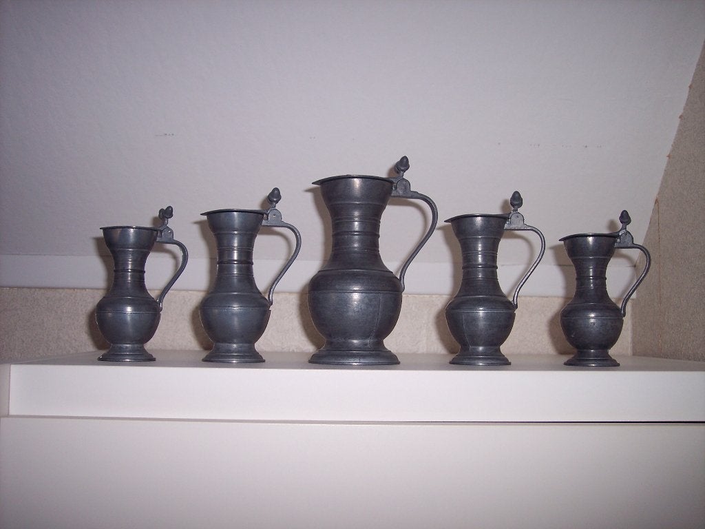 Tinnen kannetjes, Antiek en Kunst, Antiek | Tin, Ophalen