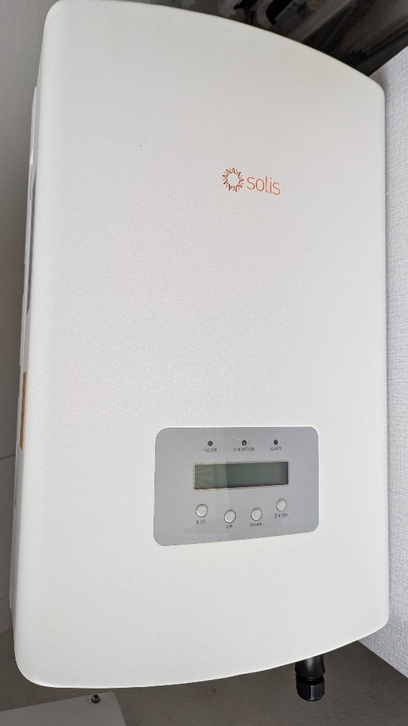 Solis 4K-2G omvormer, defect, voor reparatie of onderdelen, Ophalen, Gebruikt