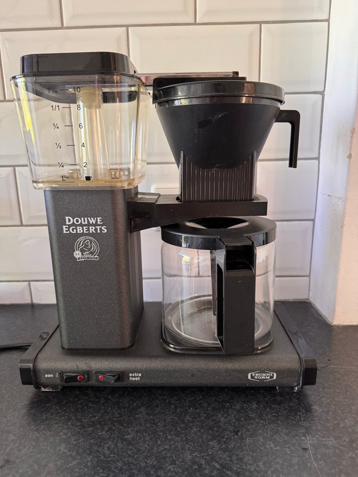 Technivorm Moccamaster koffiezettapparaat DE uitvoering, Ophalen, Gebruikt, Koffiemachine, Gemalen koffie