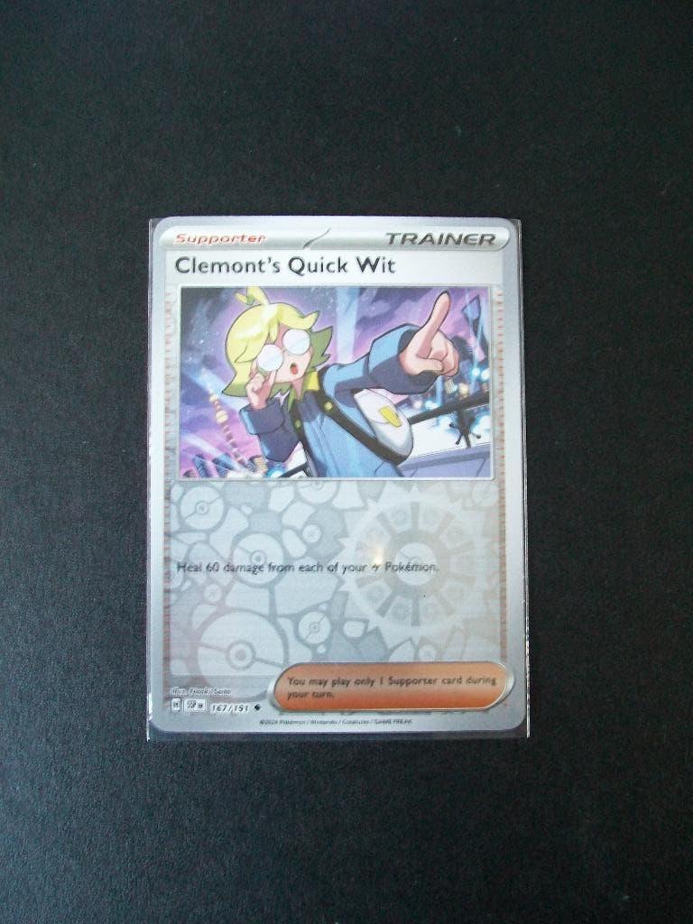 9658: Nieuwe Pokemon Kaart holofoil  CLEMONT's QUICK WIT, Verzenden, Nieuw, Losse kaart, Foil