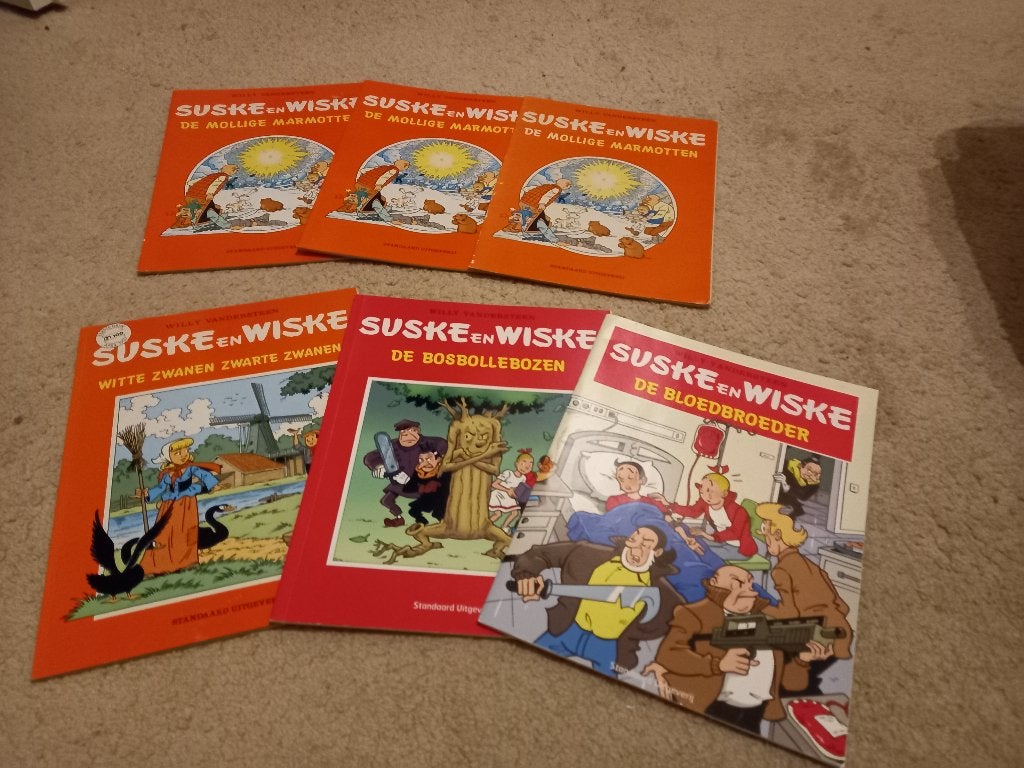 Suske en Wiske diverse reclame edities 5, Gelezen, Willy Vandersteen, Ophalen of Verzenden, Meerdere stripboeken