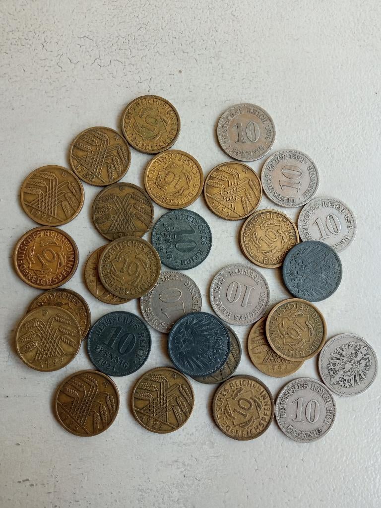 Duitsland lot 10 pfennig., Ophalen of Verzenden, Duitsland, Setje