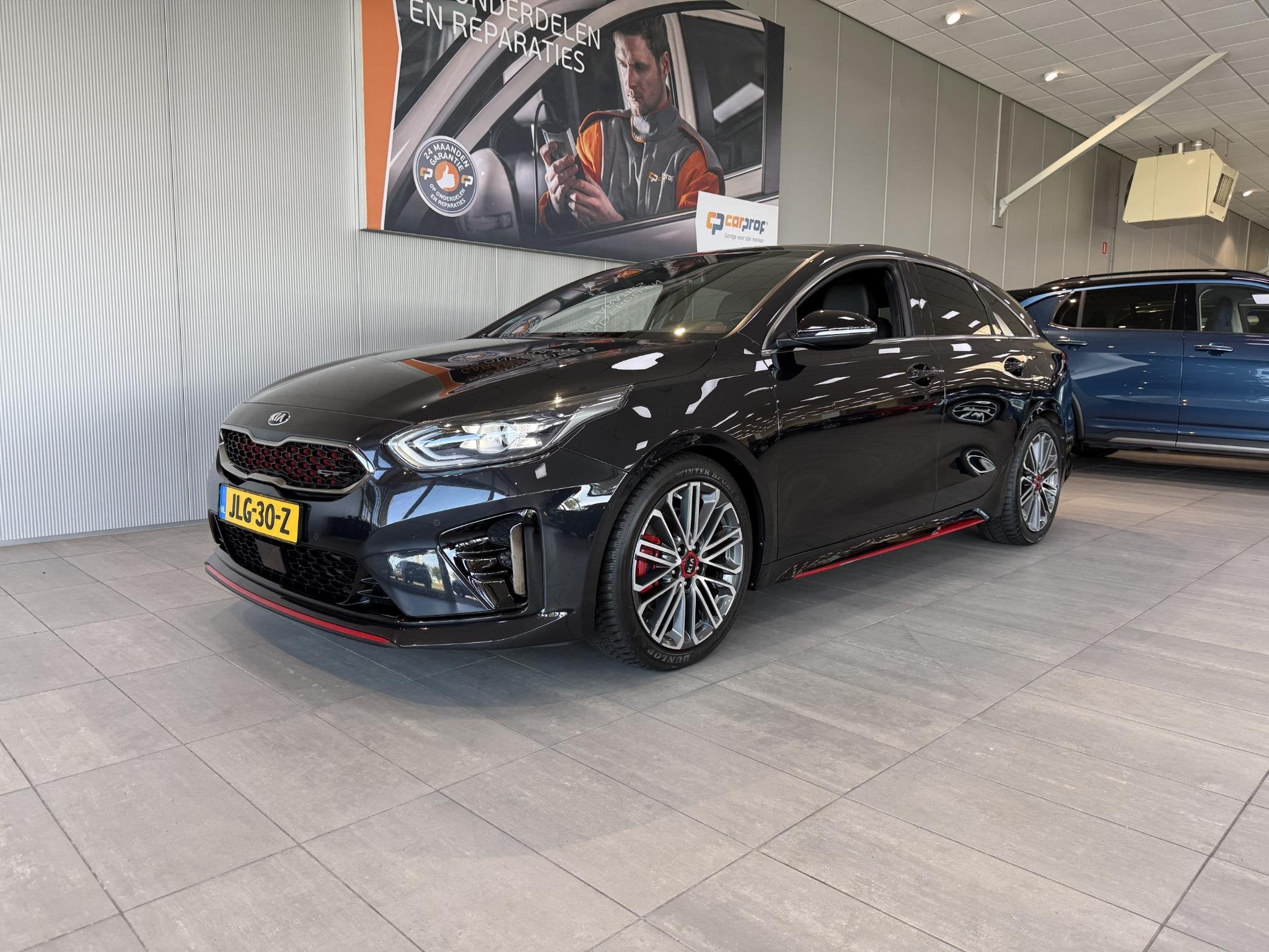 Kia ProCeed 1.6 T-GDI GT panoramadak, Auto's, Stof, Gebruikt, Zwart, Lichtsensor