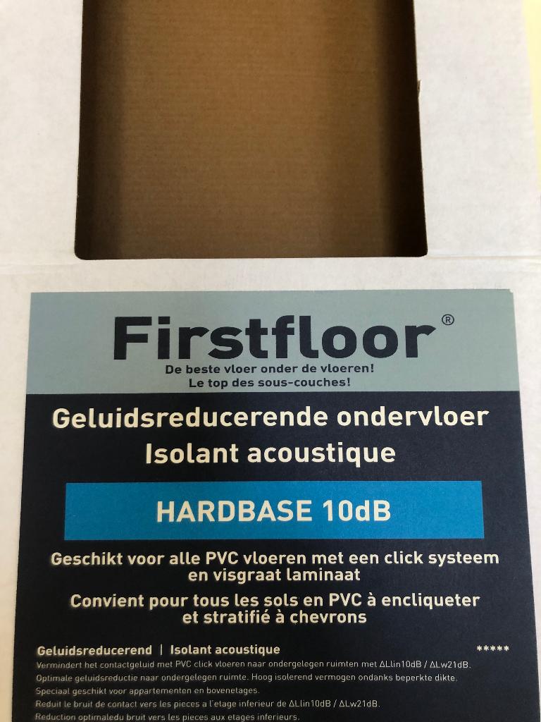 GEZOCHT GEVRAAGD: Firstfloor Hardbase 10db ondervloer, Ophalen, 50 tot 150 cm, Overige typen, Zo goed als nieuw