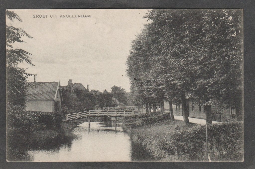 knollendam  dorpsgezicht, Verzenden, 1920 tot 1940, Ongelopen, Noord-Holland