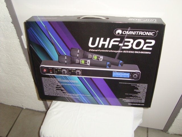 OMNITRONIC UHF-302 dubbel wireless micr.syst. nieuw 20221919, MTE, Nieuw, Ophalen of Verzenden, Mteurope@outlook.com