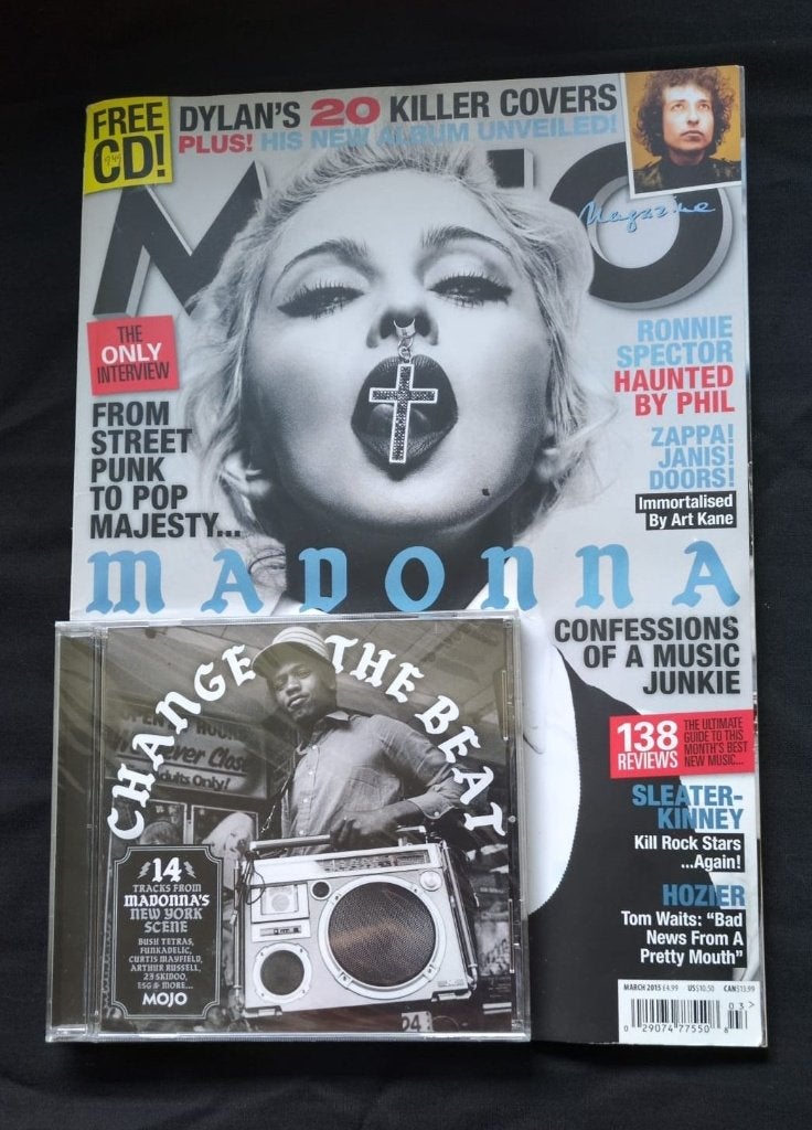 Madonna cover magazine met CD MOJO 2015, Ophalen of Verzenden, Nieuw, Boek, Tijdschrift of Artikel