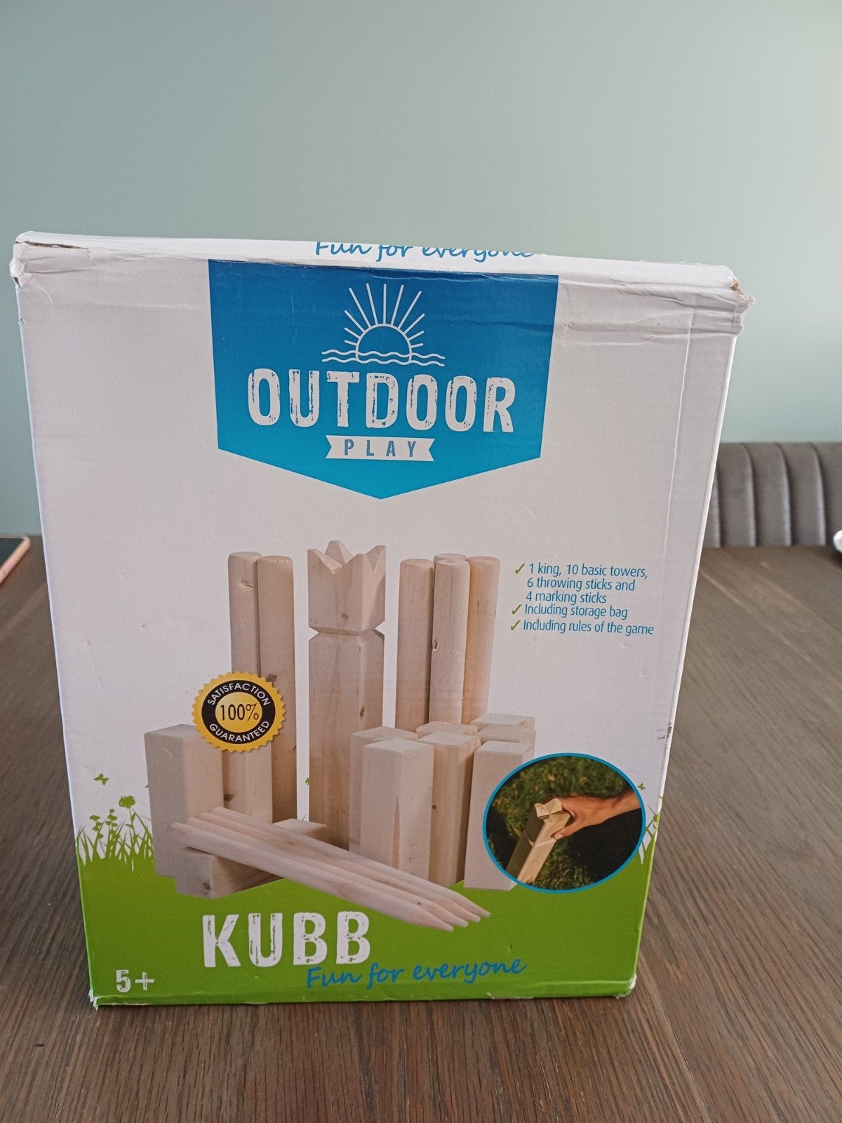 Kubb outlook play, Een of twee spelers, Ophalen of Verzenden, Zo goed als nieuw, Reisspel
