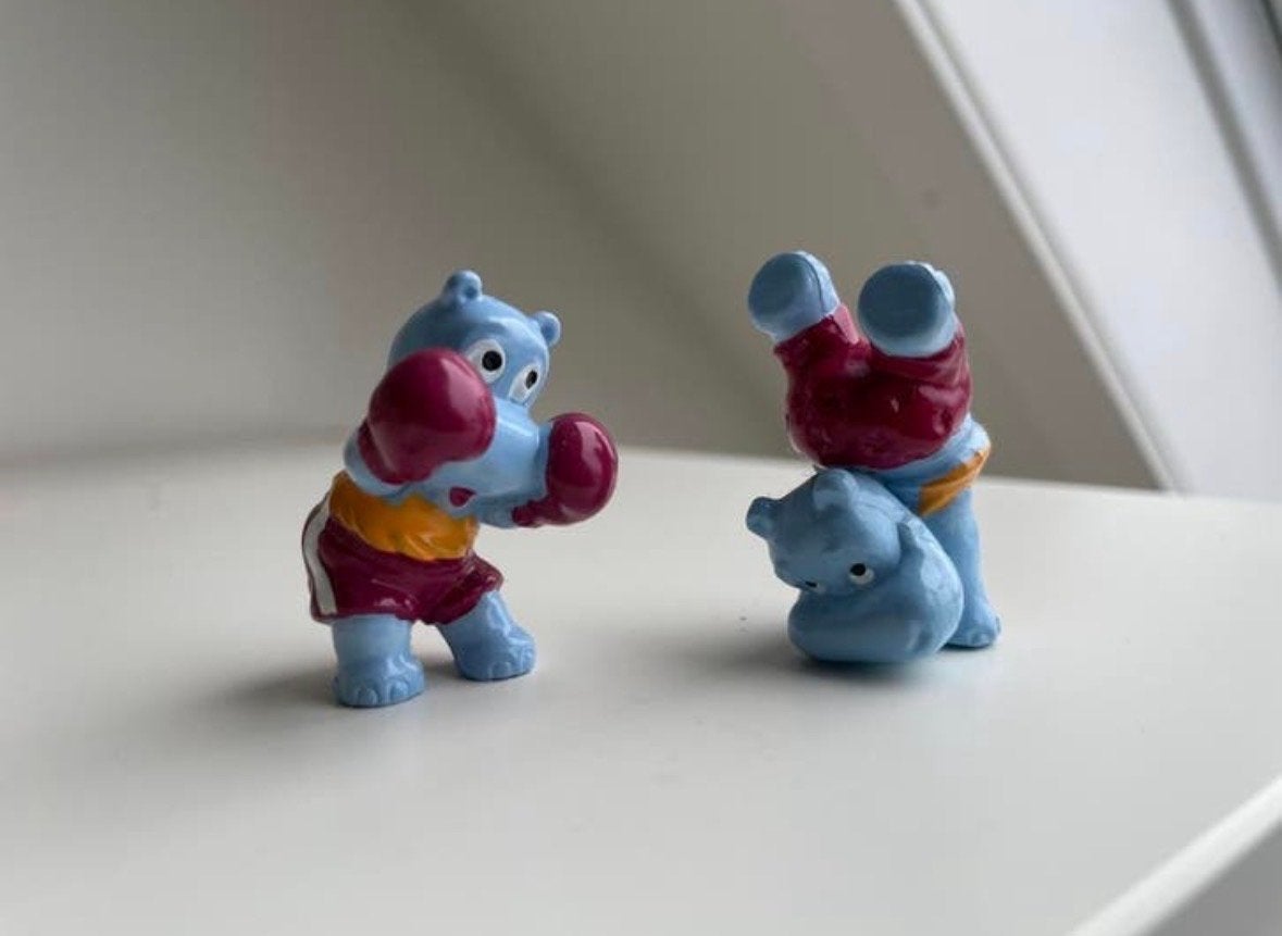 Kinder Surprise Happy Hippos Boxers Figuurtjes, Verzamelen, Verrassingseieren, Ophalen of Verzenden, Zo goed als nieuw