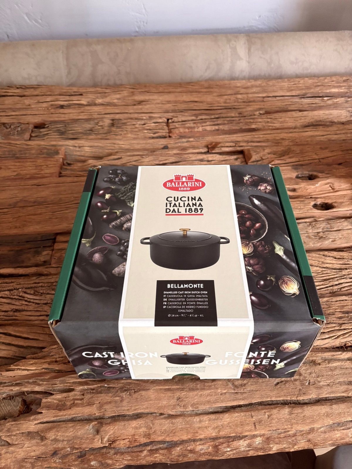 Ballarini Bellamonte zwarte gietijzeren braadpan NIEUW, Ophalen of Verzenden, Nieuw, Gietijzer, Braadpan