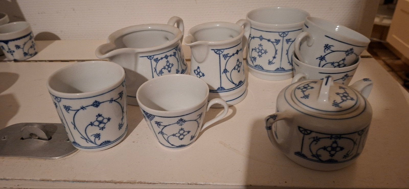 KAHLA Germany Original Blau Saks Servies Set, Antiek en Kunst, Ophalen