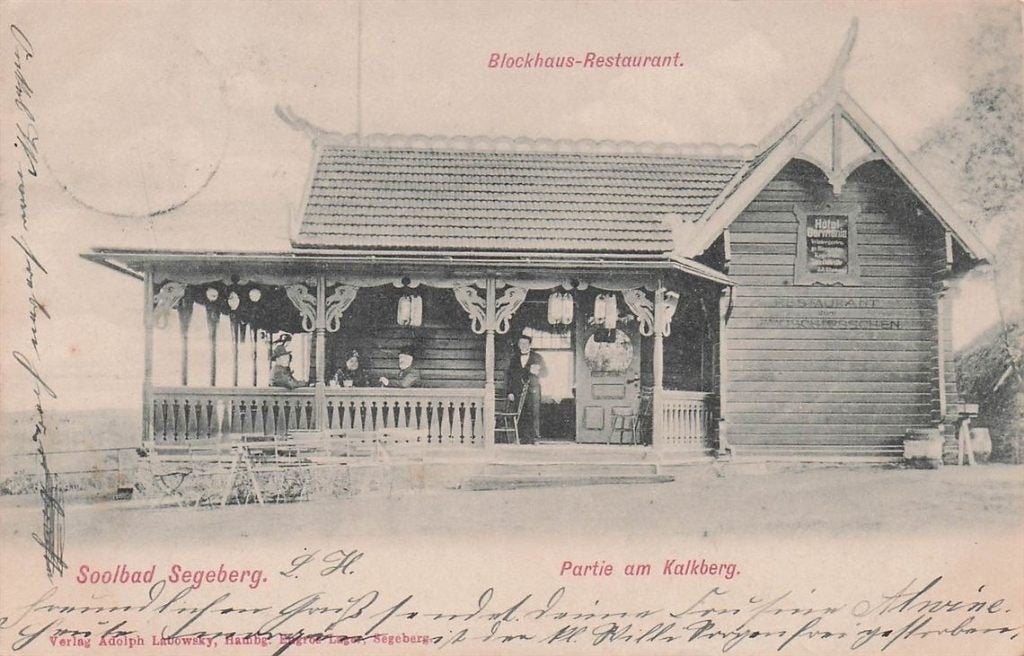 703-102-013 Blockhaus-Restaurant Soolbad Segeberg Partie am, Verzenden, Voor 1920, Duitsland