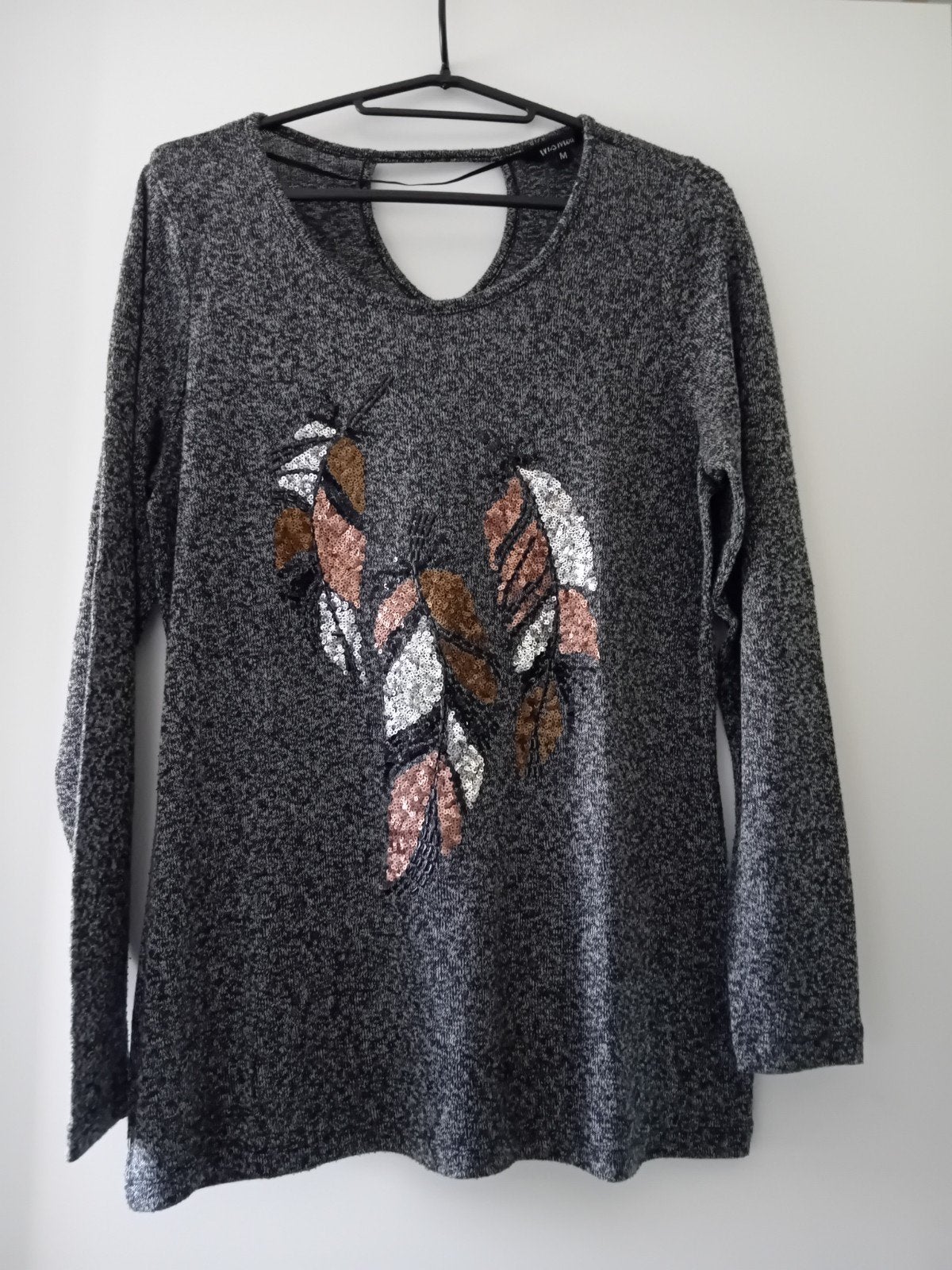MSmode trui met pailletten veren - Maat M, Kleding | Dames, Maat 38/40 (M), Ophalen of Verzenden, Zo goed als nieuw, MSmode