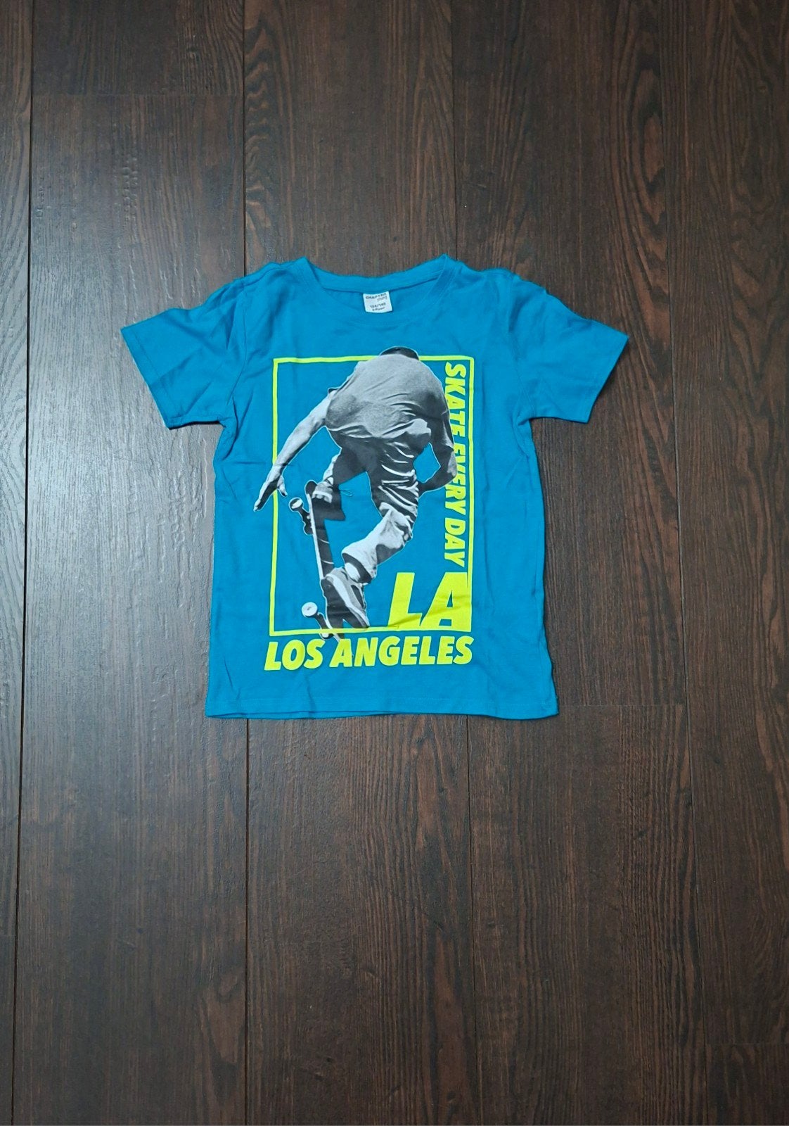 Chapter Young T-shirt met skateboardprint, maat 134-140, Gebruikt, Chapter Young, Ophalen of Verzenden, Shirt of Longsleeve
