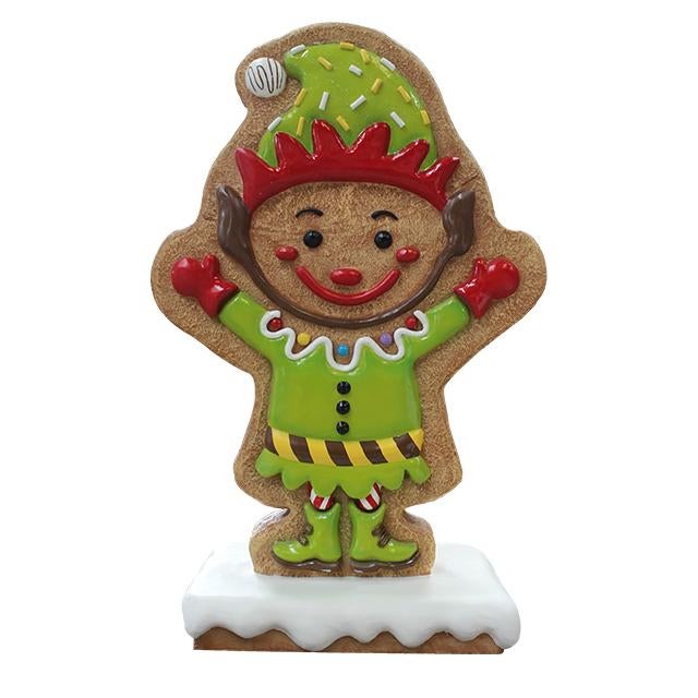Gingerbread elf with base 120 x 78 x 46 cm