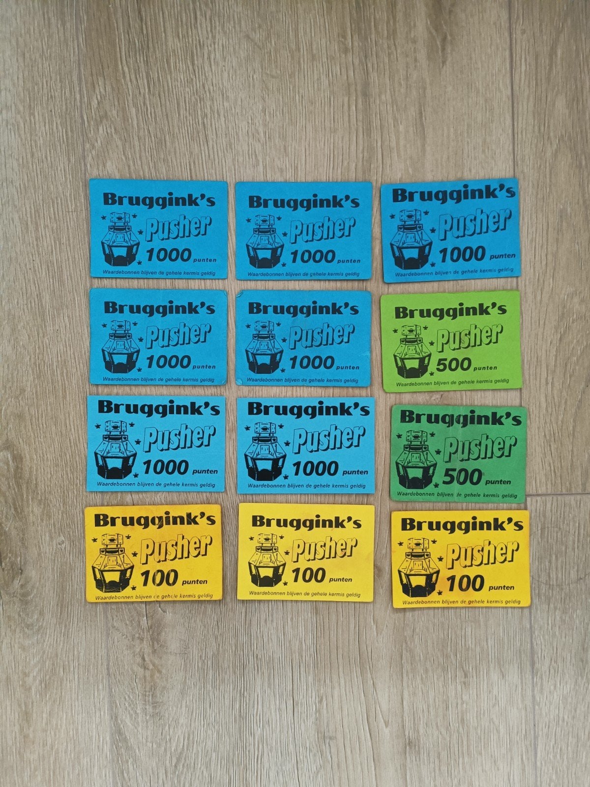 Kermis Punten Pusher, Ophalen of Verzenden, Overige soorten, Zegels, Bonnen of Punten