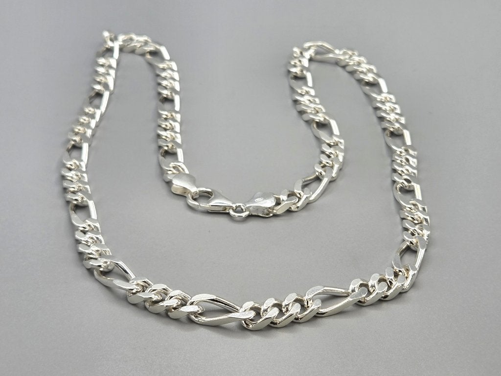 Zilveren figaro ketting met lobsterslot. 2026/415, ., Nieuw, Ophalen of Verzenden, .