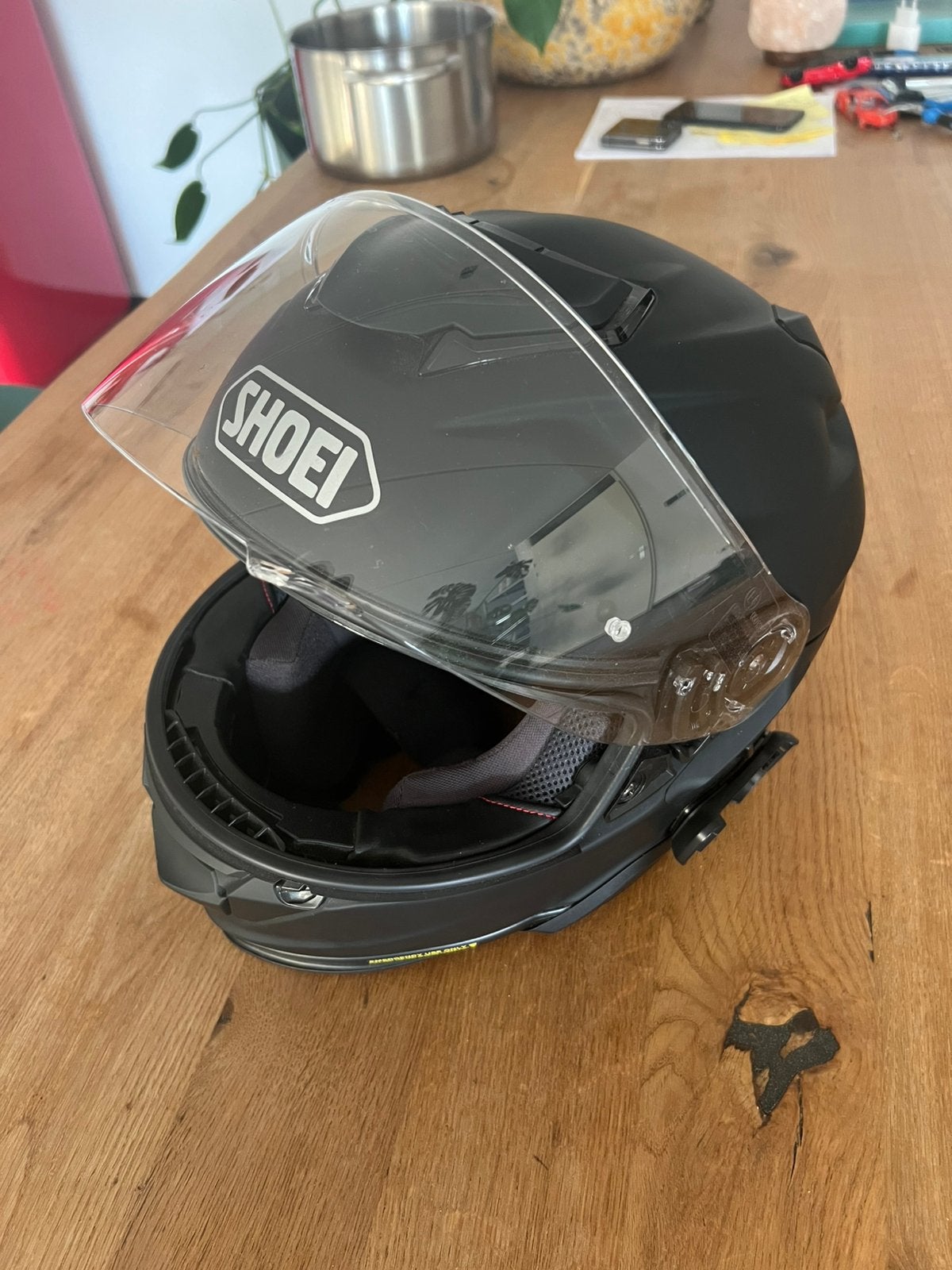 Shoei GT-Air 2 – extra vizier + Cardo audio kit, M, Ophalen of Verzenden, Integraalhelm, Shoei
