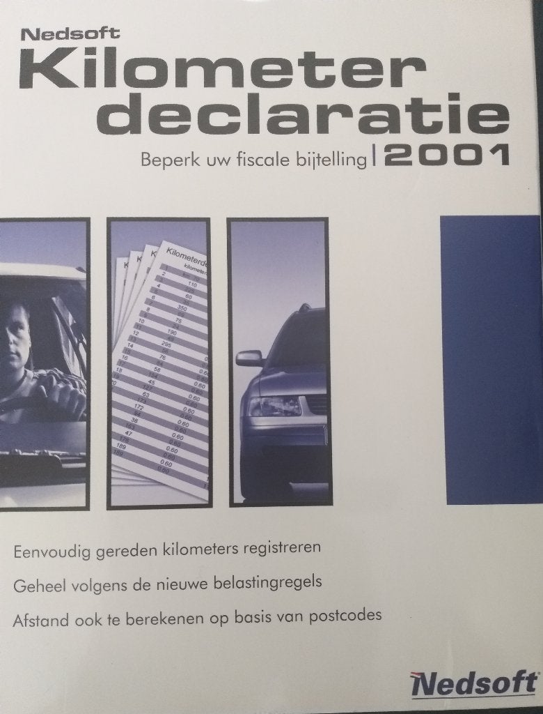 Kilometerdeclaratie Nedsoft 2001, Computers en Software, Office-software, Ophalen of Verzenden, Gebruikt, Overige programma's