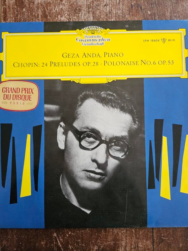 Chopin: 24 Preludes Op. 28 & Polonaise No. 6 Op. 53 - Géza A, Ophalen of Verzenden, Romantiek, 12 inch, Kamermuziek