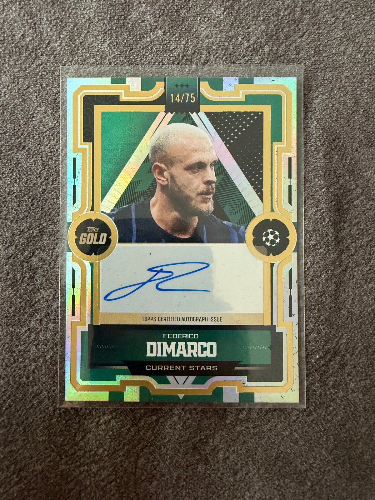 Federico Dimarco | Autograph | 14/75 | TOPPS, Ophalen of Verzenden, Nieuw