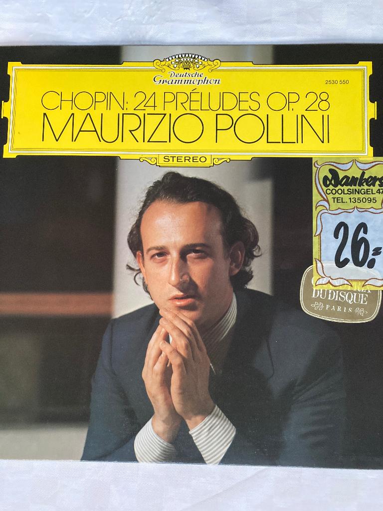 LP Chopin Maurizio Pollini 24 Preludes Opus 28 2530 550 1975, Ophalen of Verzenden, Romantiek, Zo goed als nieuw, Kamermuziek