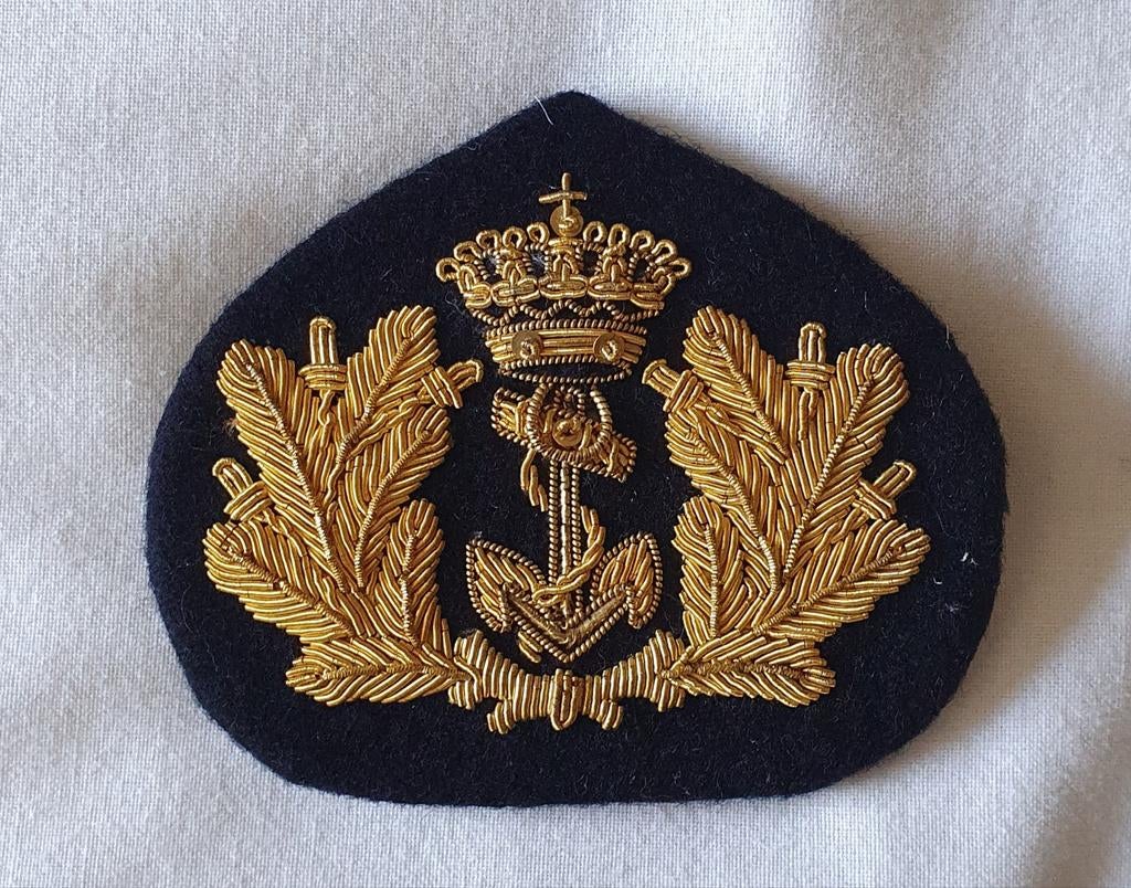Pet embleem Koninklijke Marine, Verzenden, Marine, Nederland, Embleem of Badge