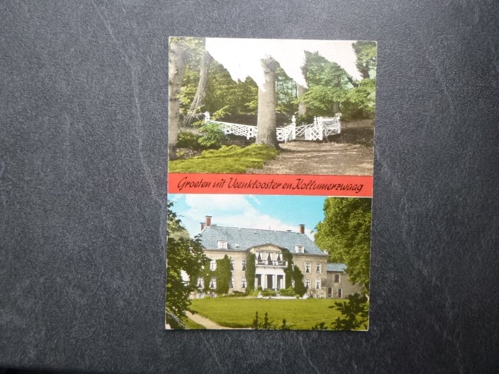 Veenklooser en Kollumerzwaag 1975, Verzenden, 1960 tot 1980, Gelopen, Noord-Brabant
