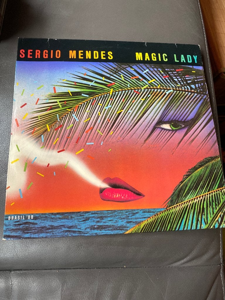 Sergio Mendes - Magic Lady LP (1988), LP, Gebruikt, Ophalen of Verzenden, Jazz