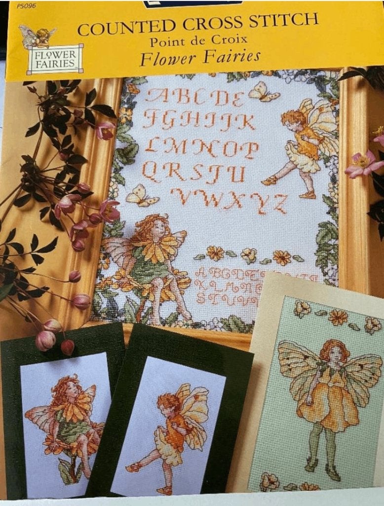 BORDUURPATROONBOEK FLOWER FAIRIES Plusssssss, Verzenden, Zo goed als nieuw, Handborduren, Patroon